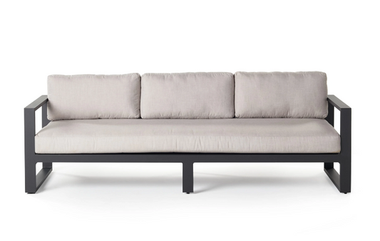 Coronado sofa in Black Aluminum