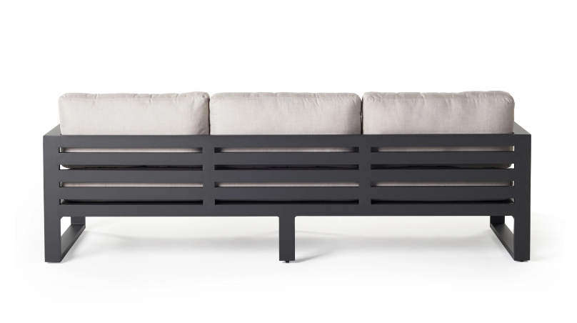 Coronado sofa in Black Aluminum